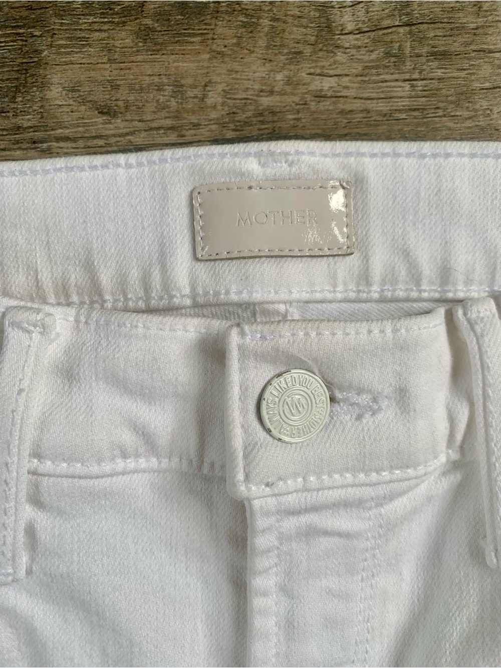 MOTHER White High-Rise Dazzler Ankle Women's Jeans - Clean Denim